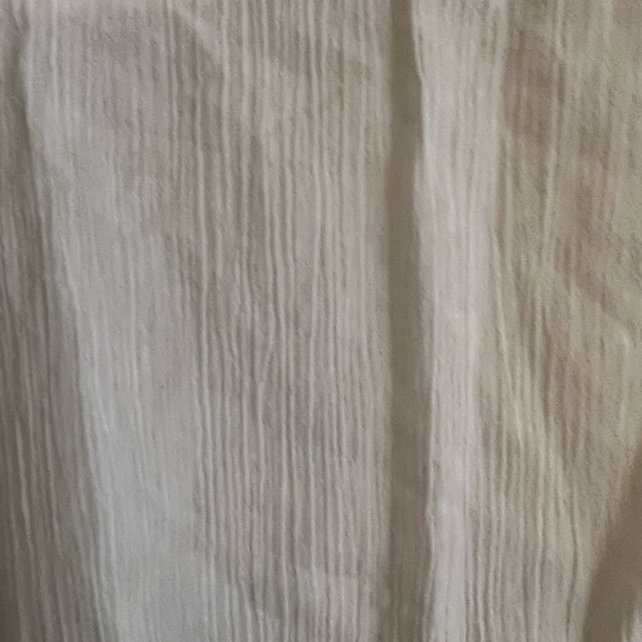 3/$10 Down East White Blouse with Unique Lace Yoke - Picture 3 of 8